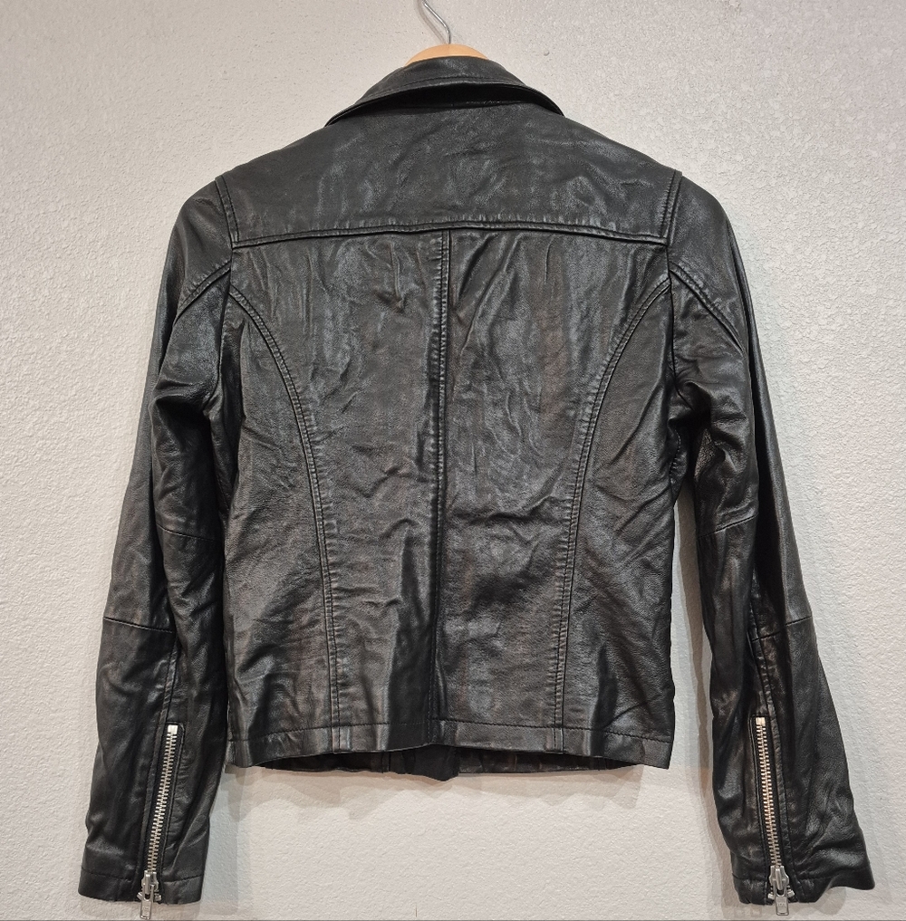 Doma Leather Moto Jacket - Women's Size Small In Excellent Condition - Picture 4 of 9